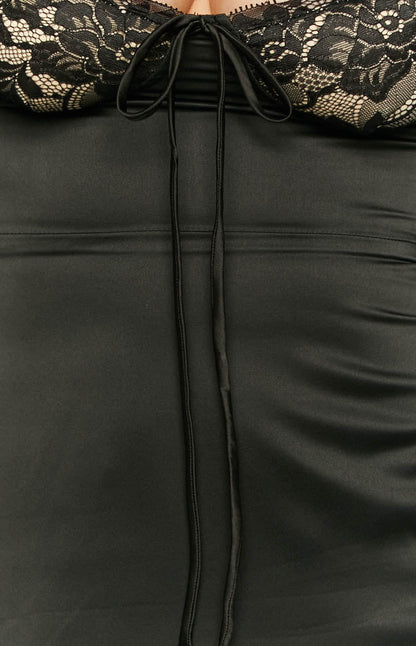 Layla Black Long Sleeve Mini Dress