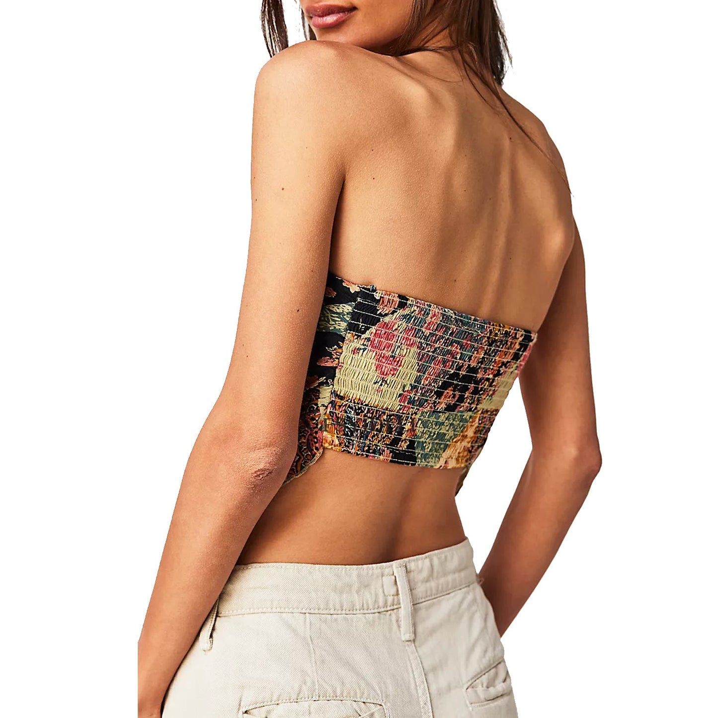 Estella Satin Tie Front Scarf Top