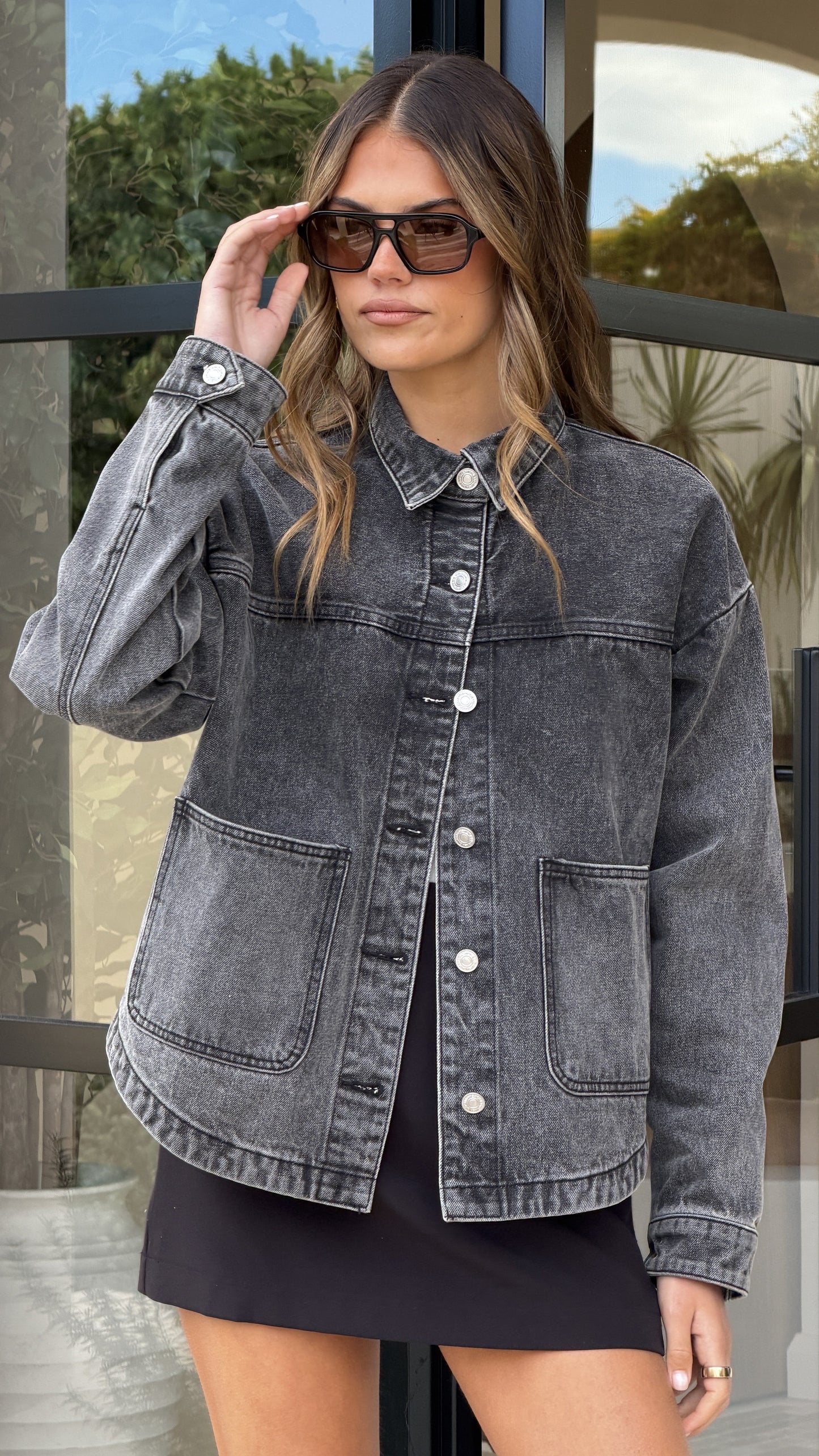 Franklyn Denim Jacket - Black Wash