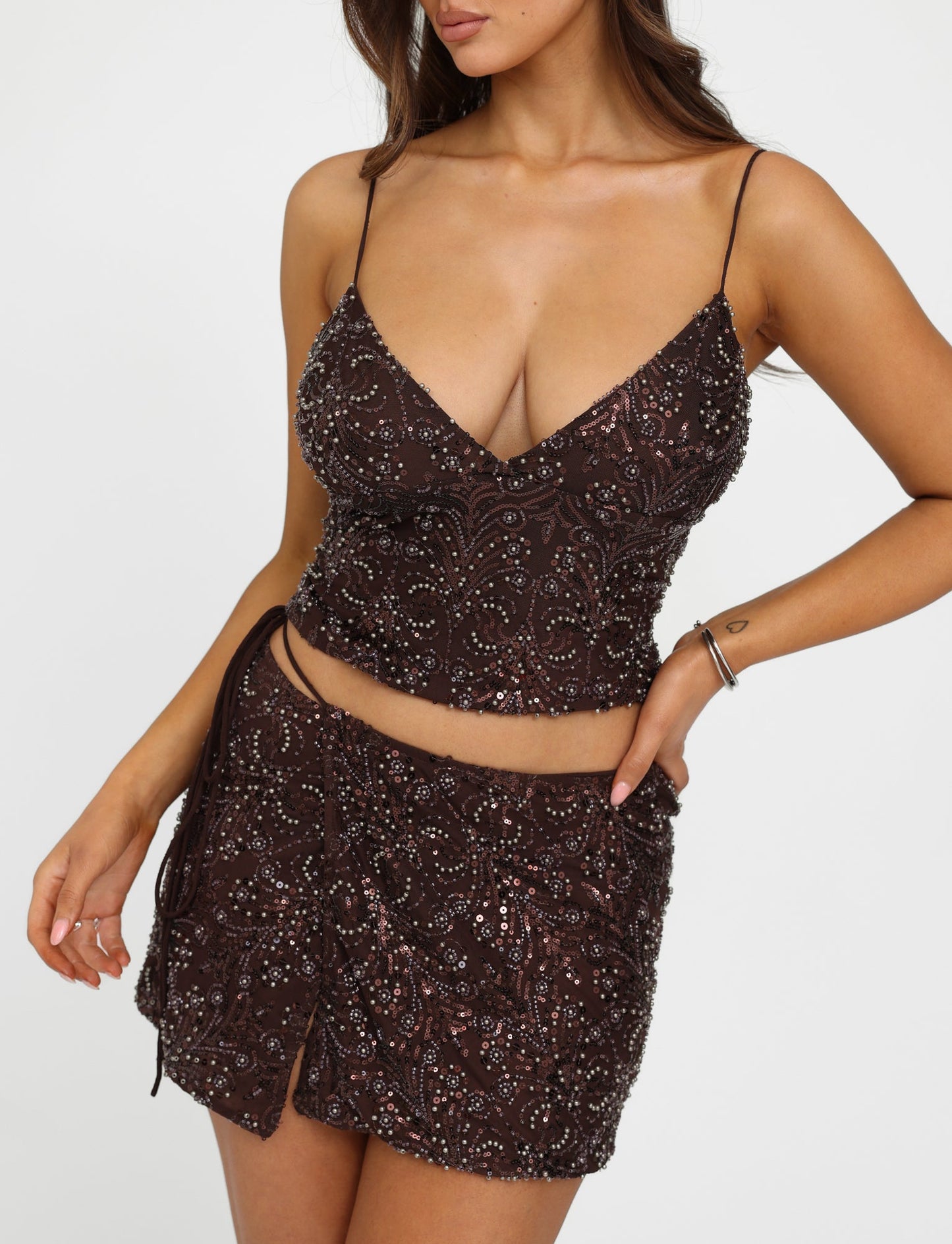 RAINA TOP - BROWN : CHOCOLATE