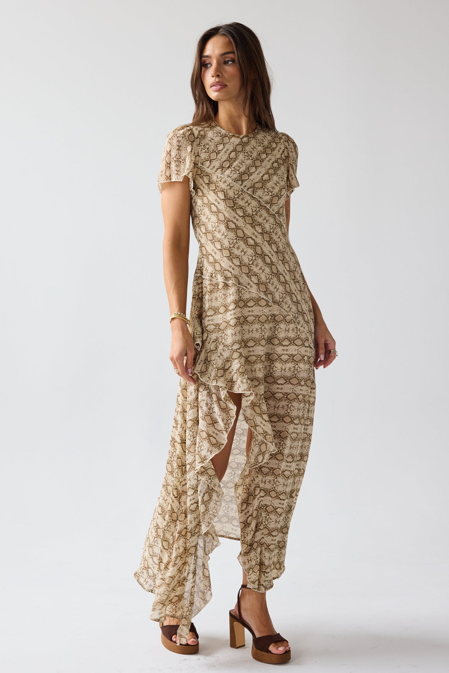 Debbie Snake Maxi Dress