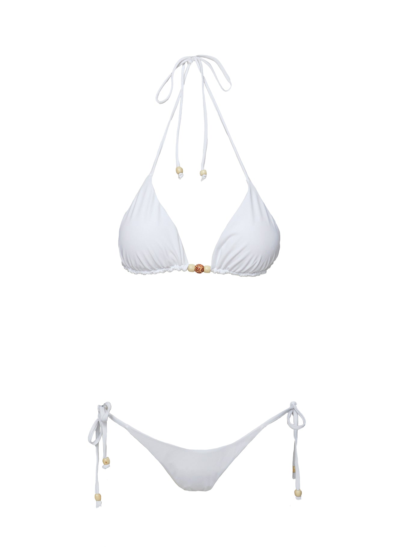 Dizon Tie Side Bikini Bottoms White