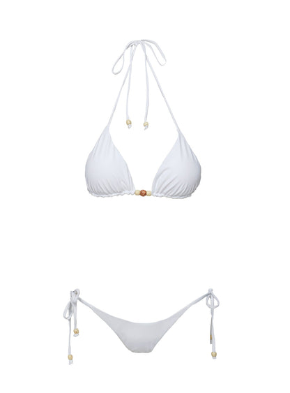 Dizon Tie Side Bikini Bottoms White