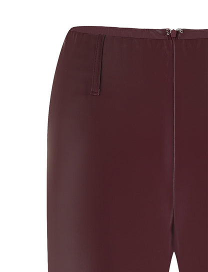 PU TEDDIE PANT - RED : CHERRY RED