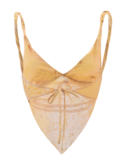 THEO TOP - LEMON BUTTERFLY PAISLEY