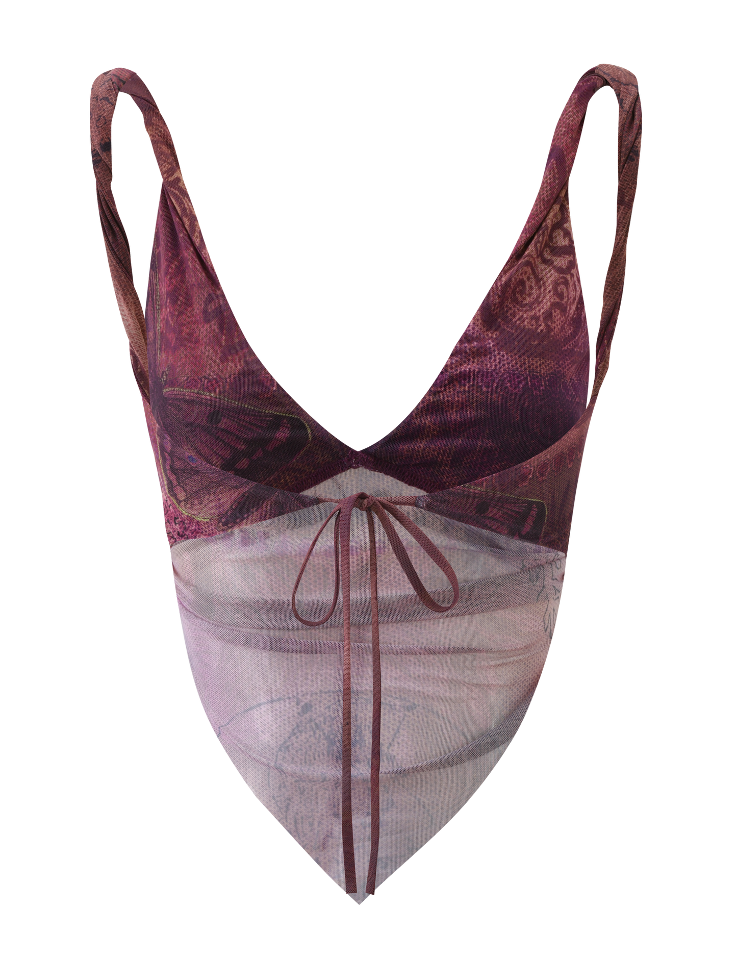 THEO TOP - PLUM BUTTERFLY PAISLEY