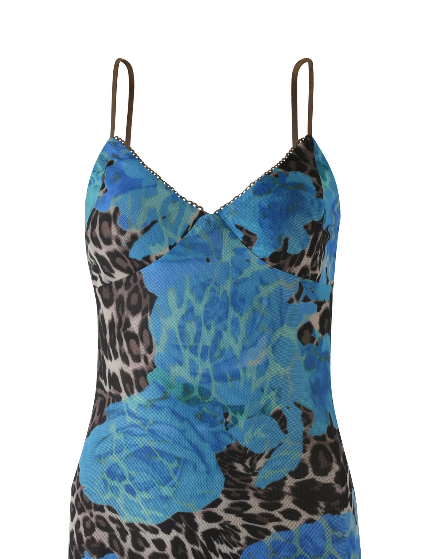 JULIANNA DRESS - BLUE : LEOPARD