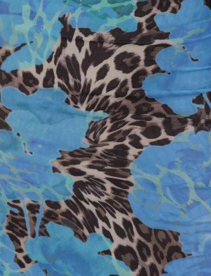 JULIANNA DRESS - BLUE : LEOPARD
