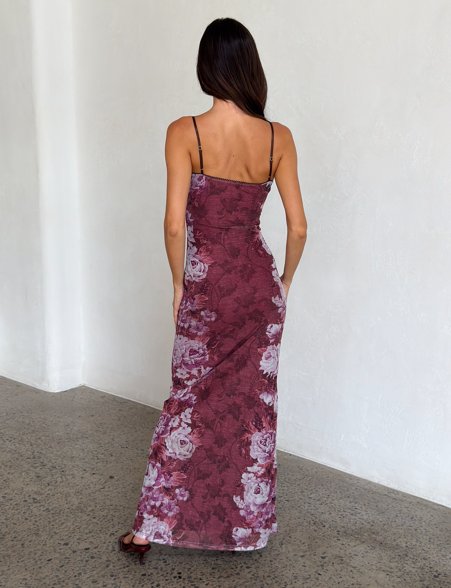 JULIANNA DRESS - MULTI : FLORAL : ROSE STRIPE