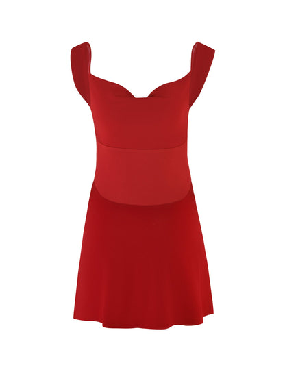 MORANA MINI DRESS - RED : CHERRY RED