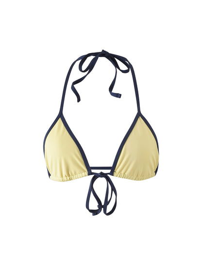 KRISTIN BIKINI TOP - YELLOW : PALE YELLOW
