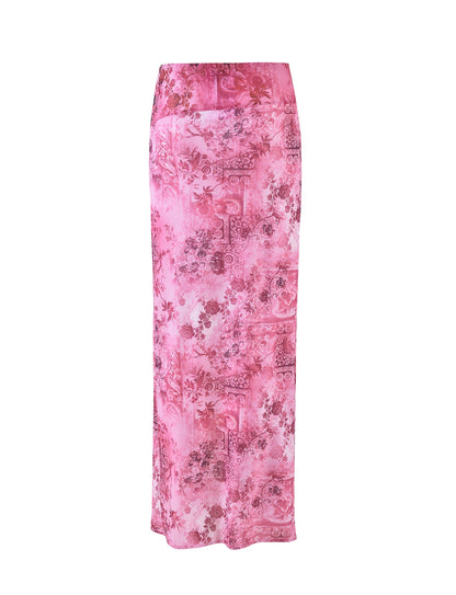 MAIZIE SKIRT - MULTI : FLORAL : PINK FLORAL