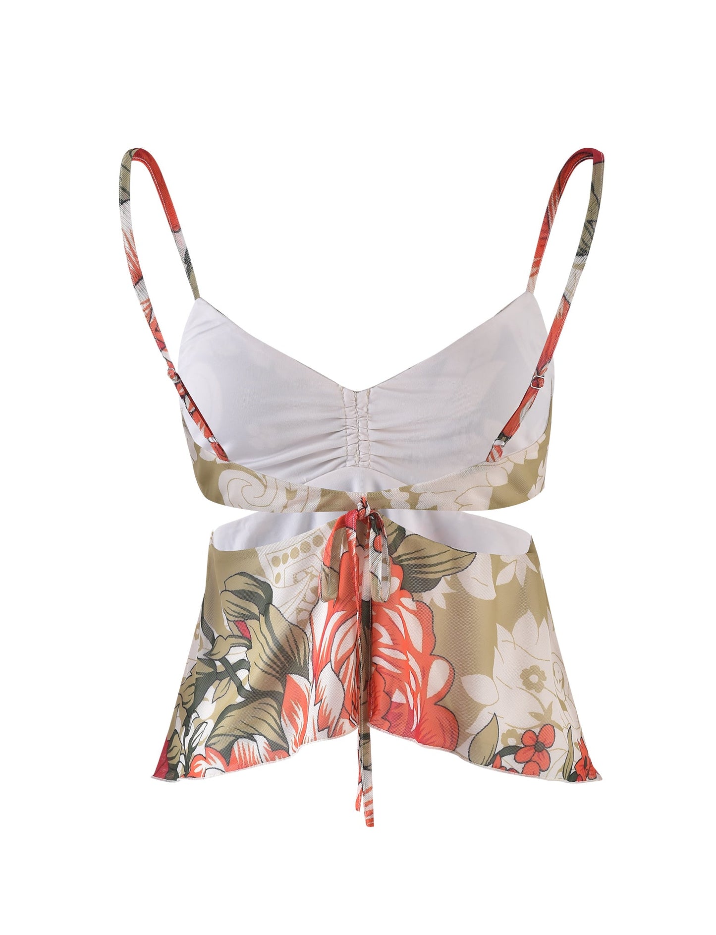 RIOT TOP - MULTI : MACRO FLORAL : SUNSET BLOOMS