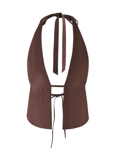 LAINEY TOP - CHOCOLATE