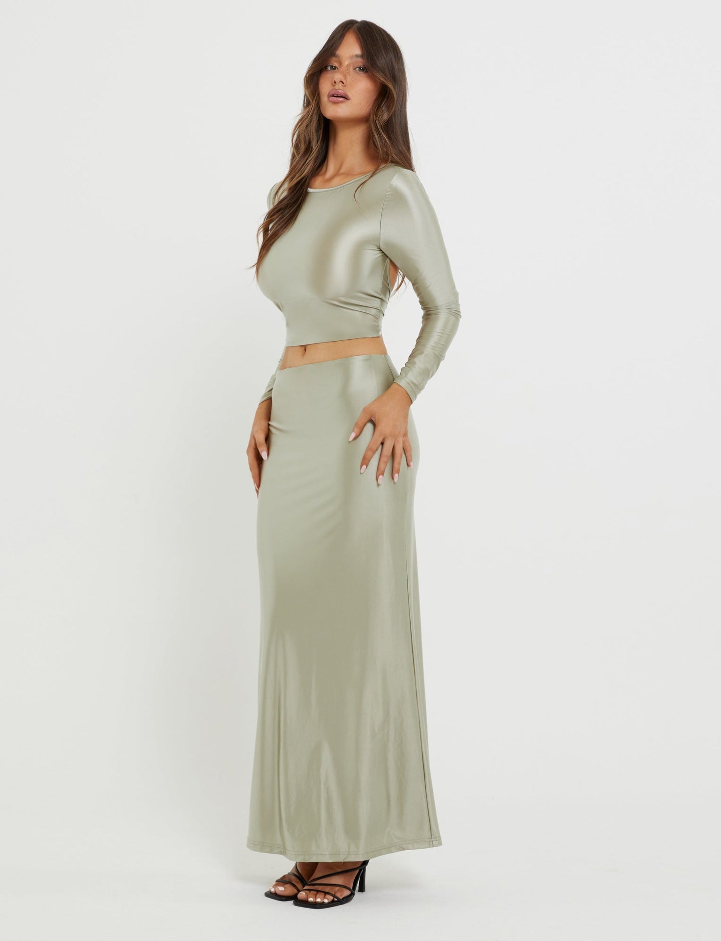 THESSALY SKIRT - GREEN : MATCHA GREEN