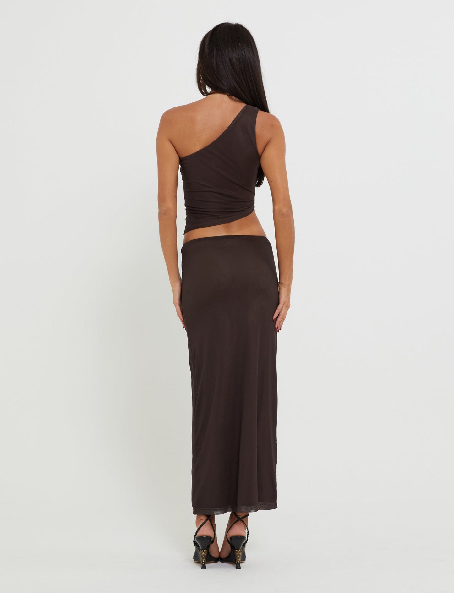 NANCI TOP - BROWN : BUTTERFLY