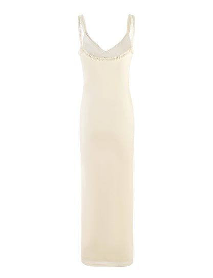 RAYLA DRESS - WHITE : CREAM