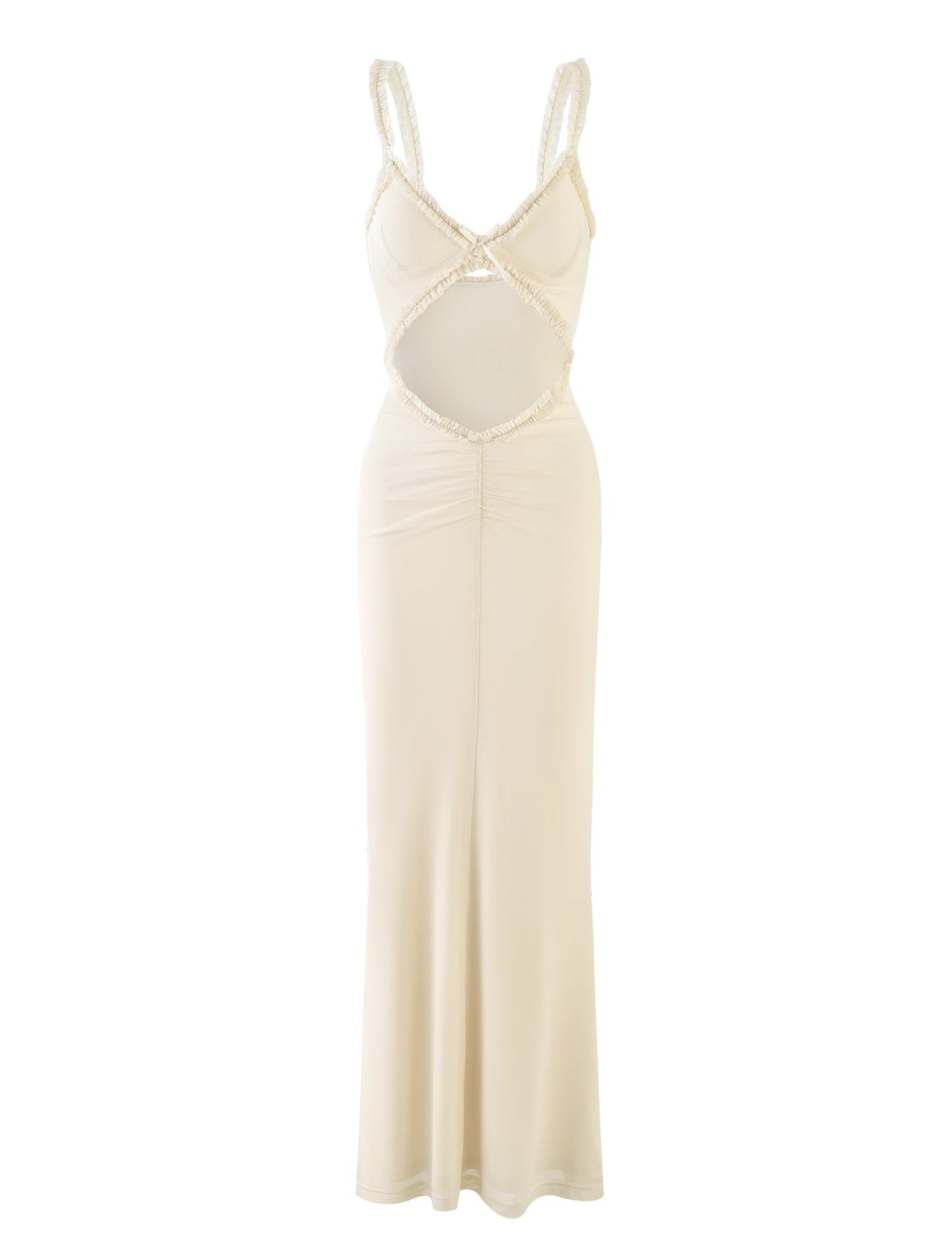 RAYLA DRESS - WHITE : CREAM