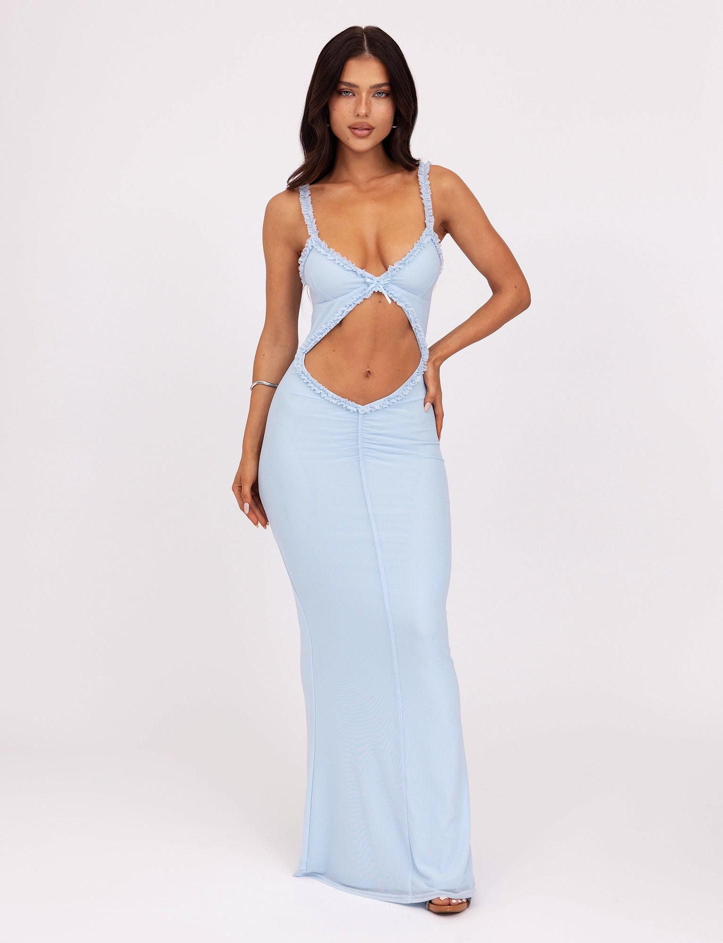 RAYLA DRESS - BLUE : PASTEL BLUE