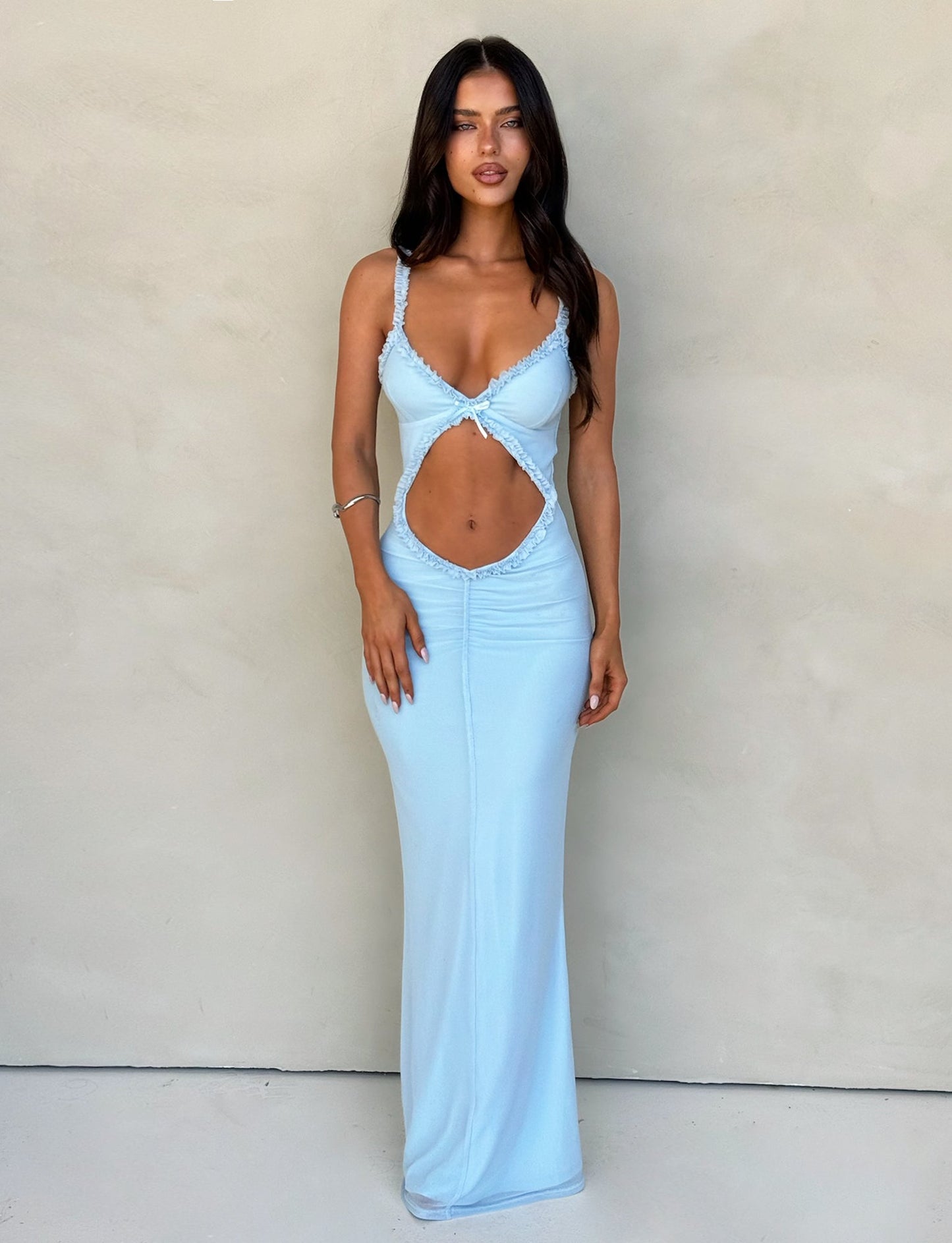 RAYLA DRESS - BLUE : PASTEL BLUE