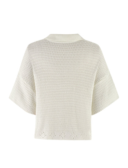 JANAI TOP - WHITE : CREAM