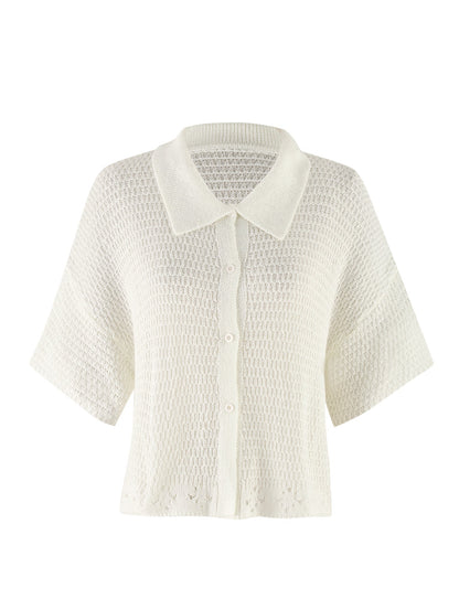 JANAI TOP - WHITE : CREAM