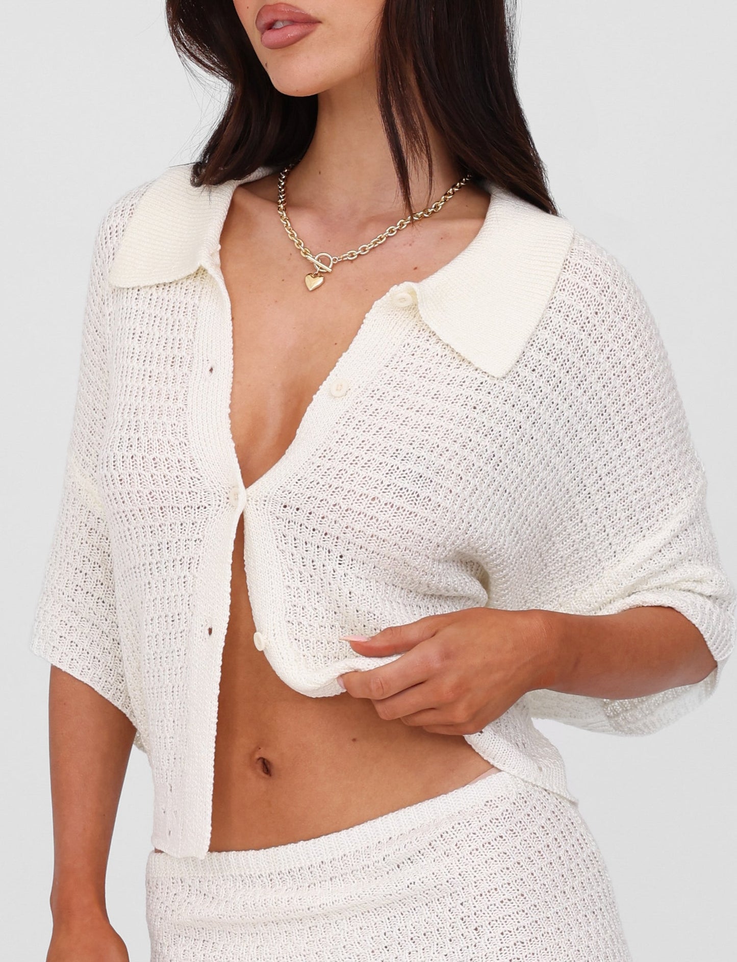 JANAI TOP - WHITE : CREAM