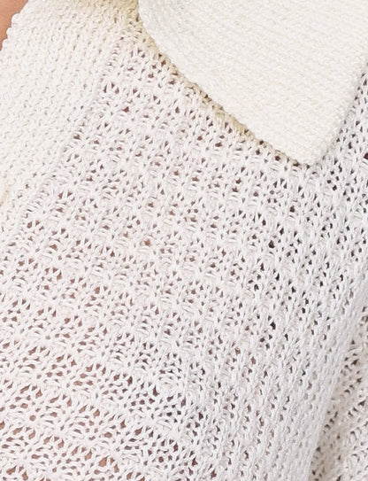 JANAI TOP - WHITE : CREAM