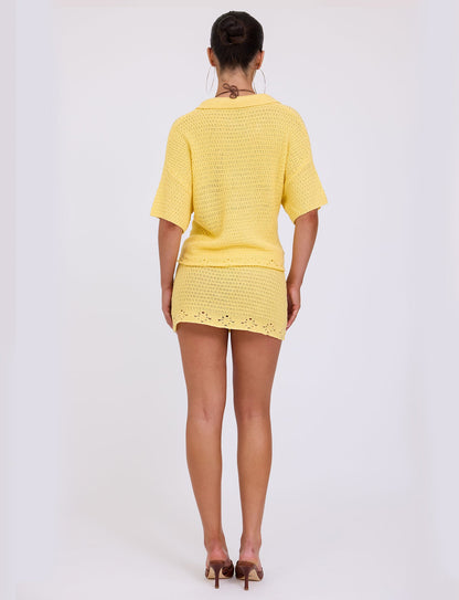 JANAI TOP - YELLOW : LEMON