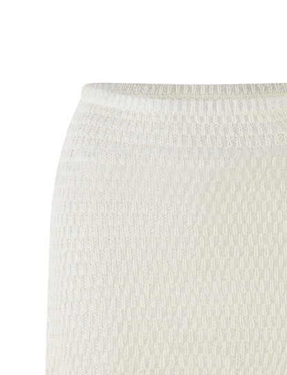 JANAI SKIRT - WHITE : CREAM