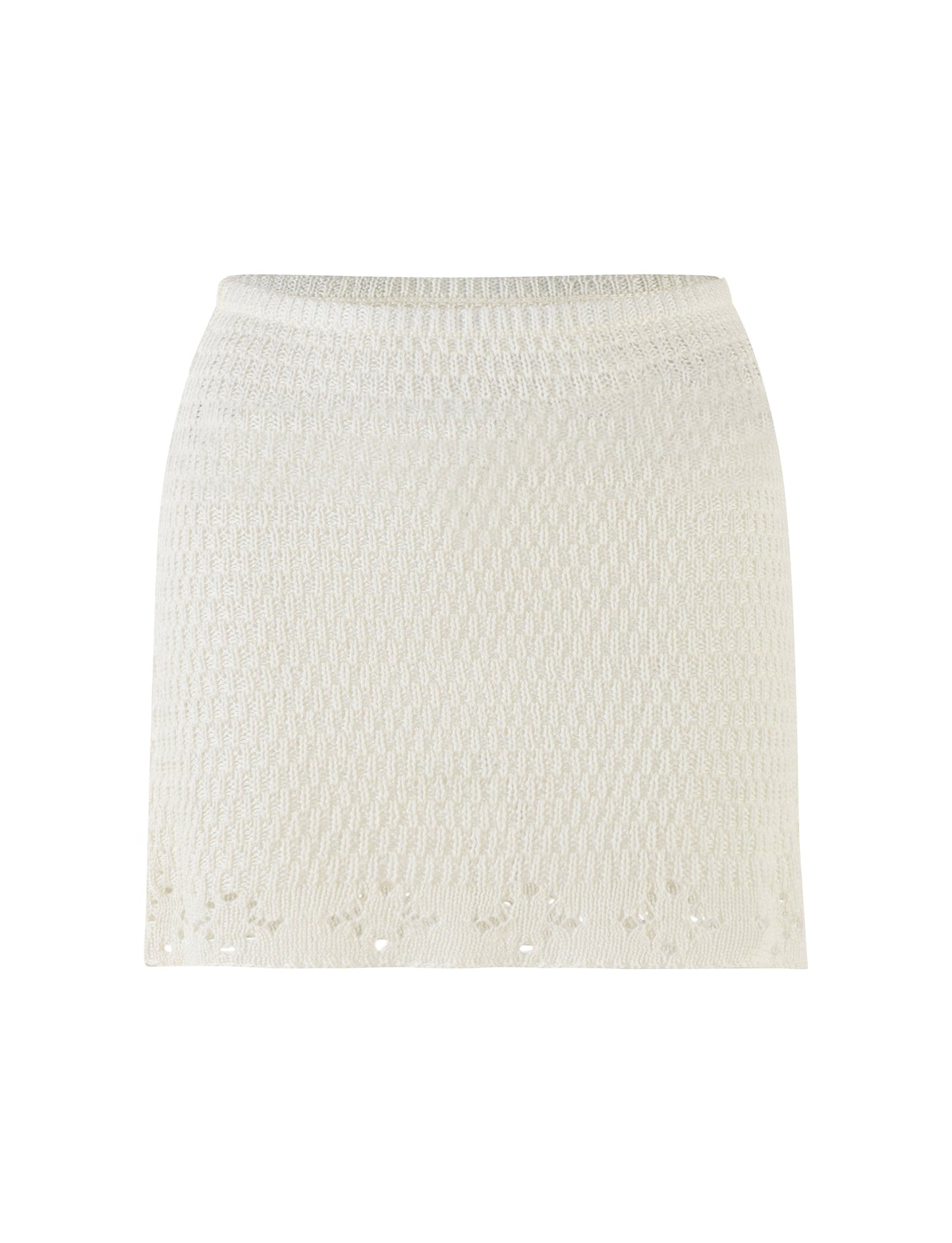JANAI SKIRT - WHITE : CREAM