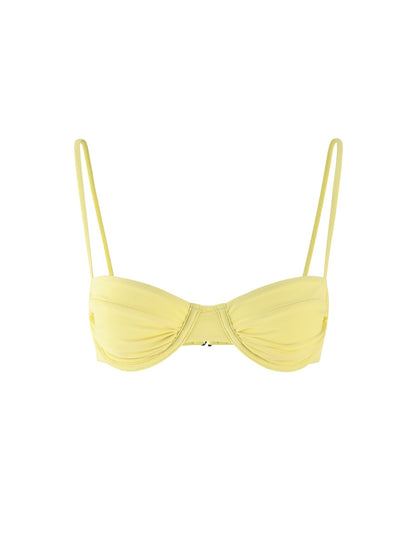 KHESSA BIKINI TOP - YELLOW : LEMON