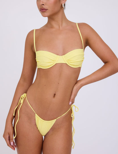 KHESSA BIKINI TOP - YELLOW : LEMON