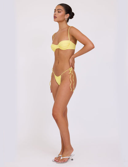 KHESSA BIKINI TOP - YELLOW : LEMON
