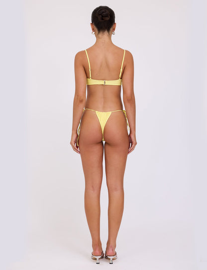 KHESSA BIKINI TOP - YELLOW : LEMON