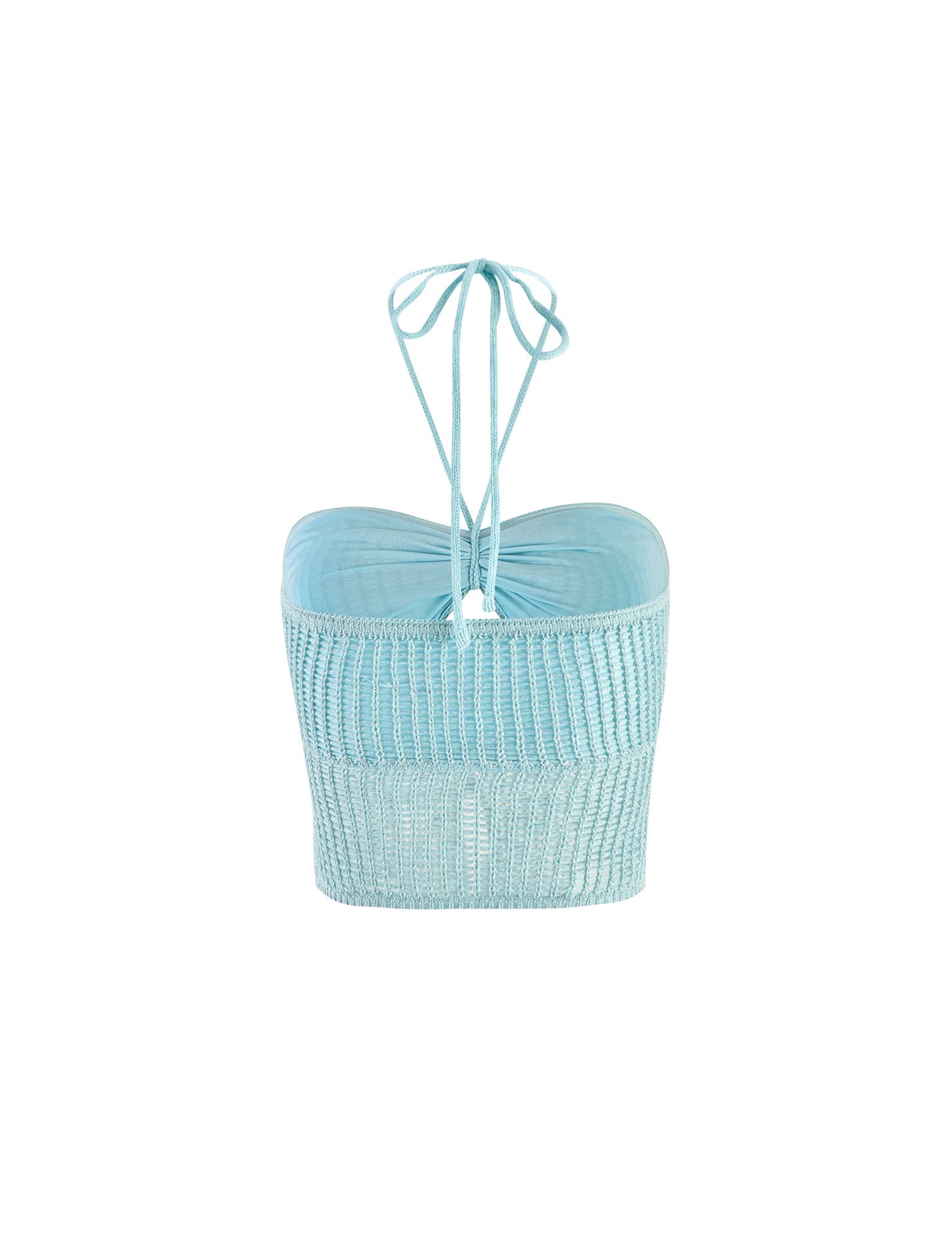 SHAH TOP - BLUE : PALE BLUE : PASTEL BLUE