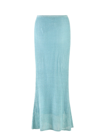 SHAH SKIRT - BLUE : PALE BLUE : PASTEL BLUE