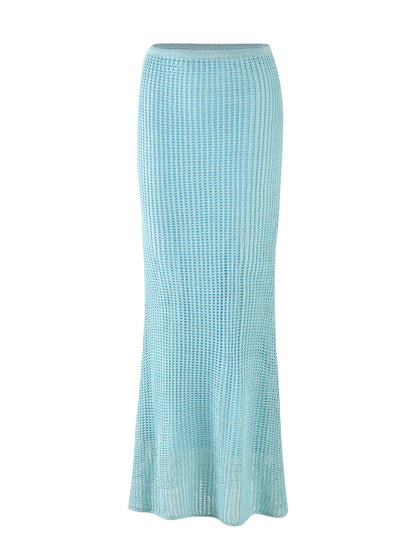 SHAH SKIRT - BLUE : PALE BLUE : PASTEL BLUE