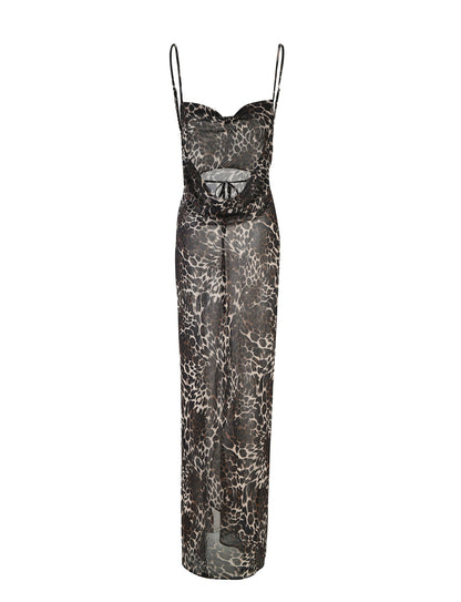 TYNE DRESS - MULTI : LEOPARD