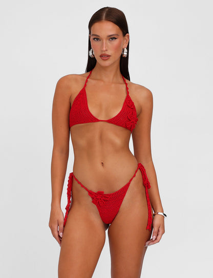 MELIORA BIKINI BOTTOM - RED : BERRY RED