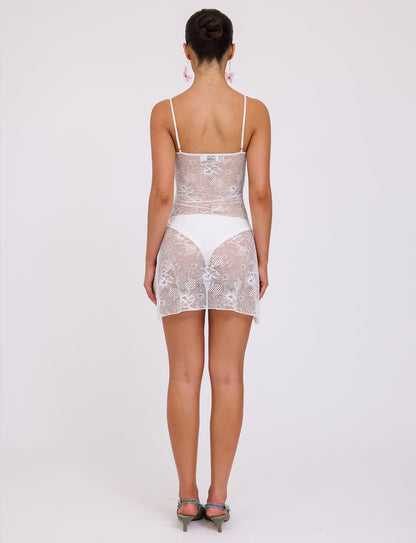 SASKIA DRESS - WHITE