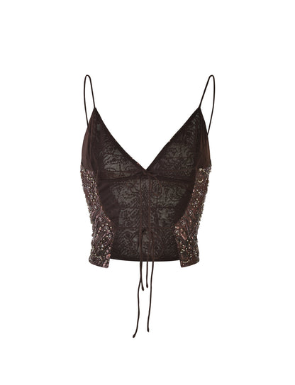 RAINA TOP - BROWN : CHOCOLATE