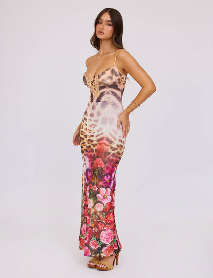 KALILAH DRESS - MULTI : LEOPARD