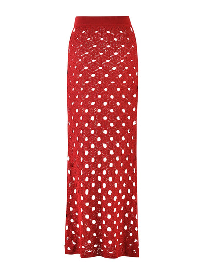 KINCADE SKIRT - RED : CHERRY RED