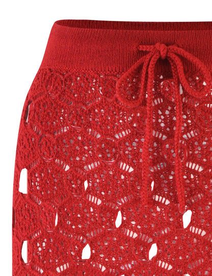 KINCADE SKIRT - RED : CHERRY RED