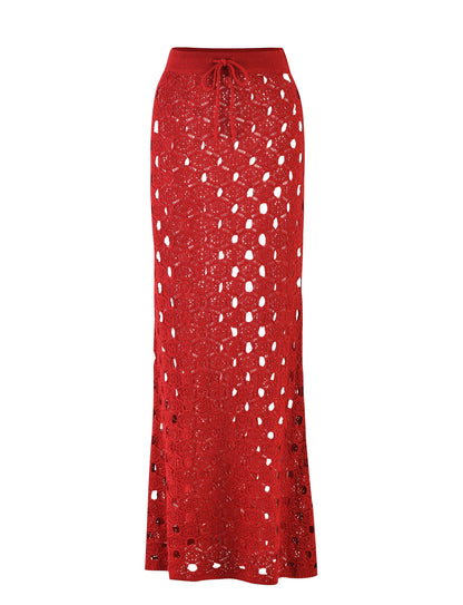 KINCADE SKIRT - RED : CHERRY RED