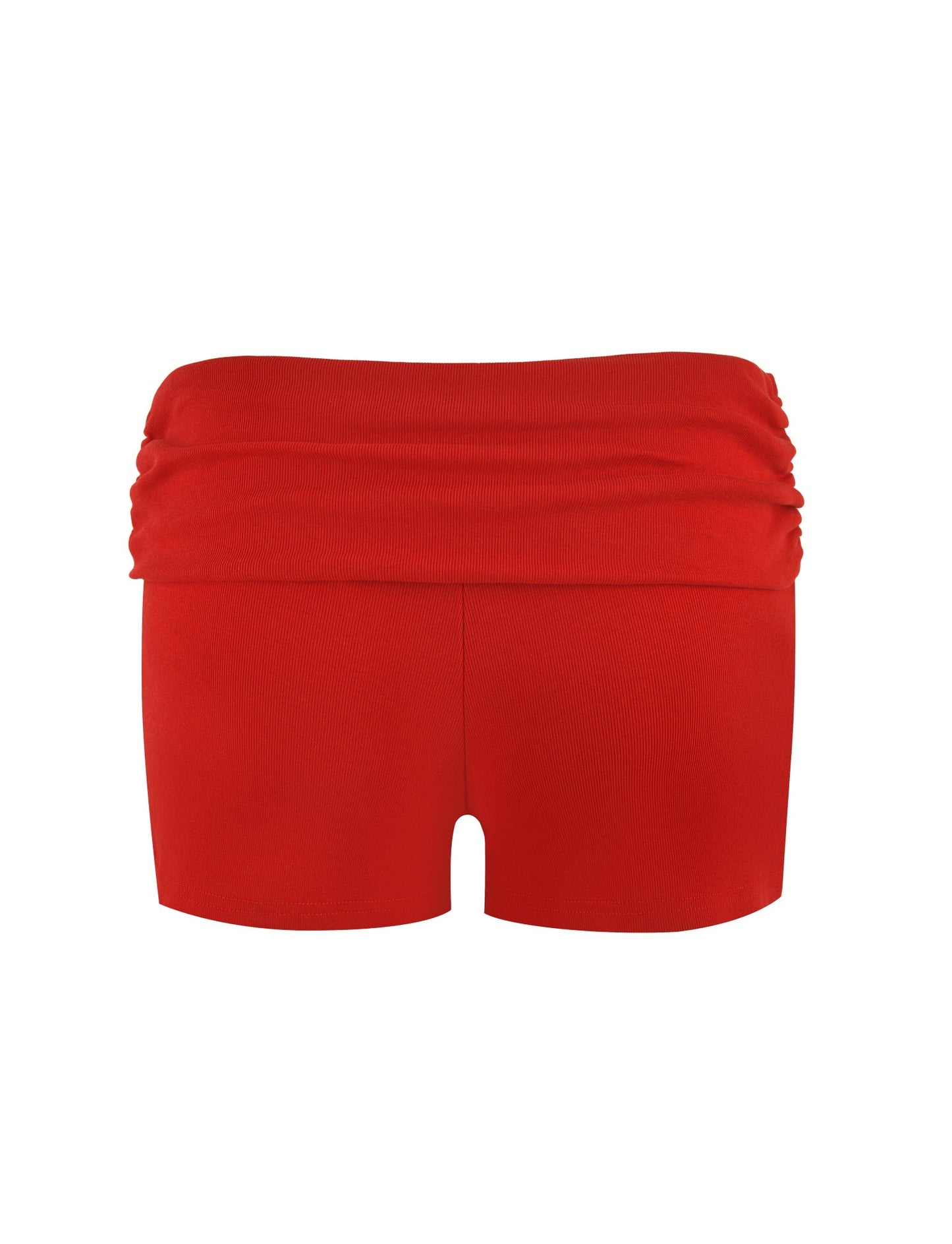 KARINA RIB SHORT - RED