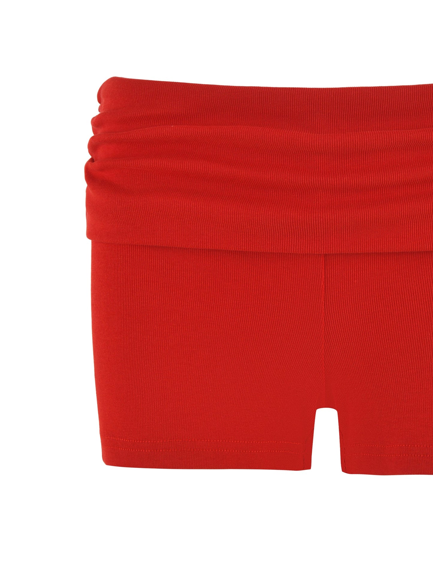 KARINA RIB SHORT - RED