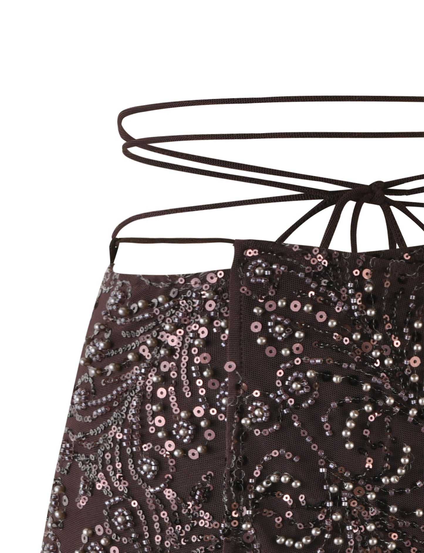 RAINA SKIRT - BROWN : CHOCOLATE