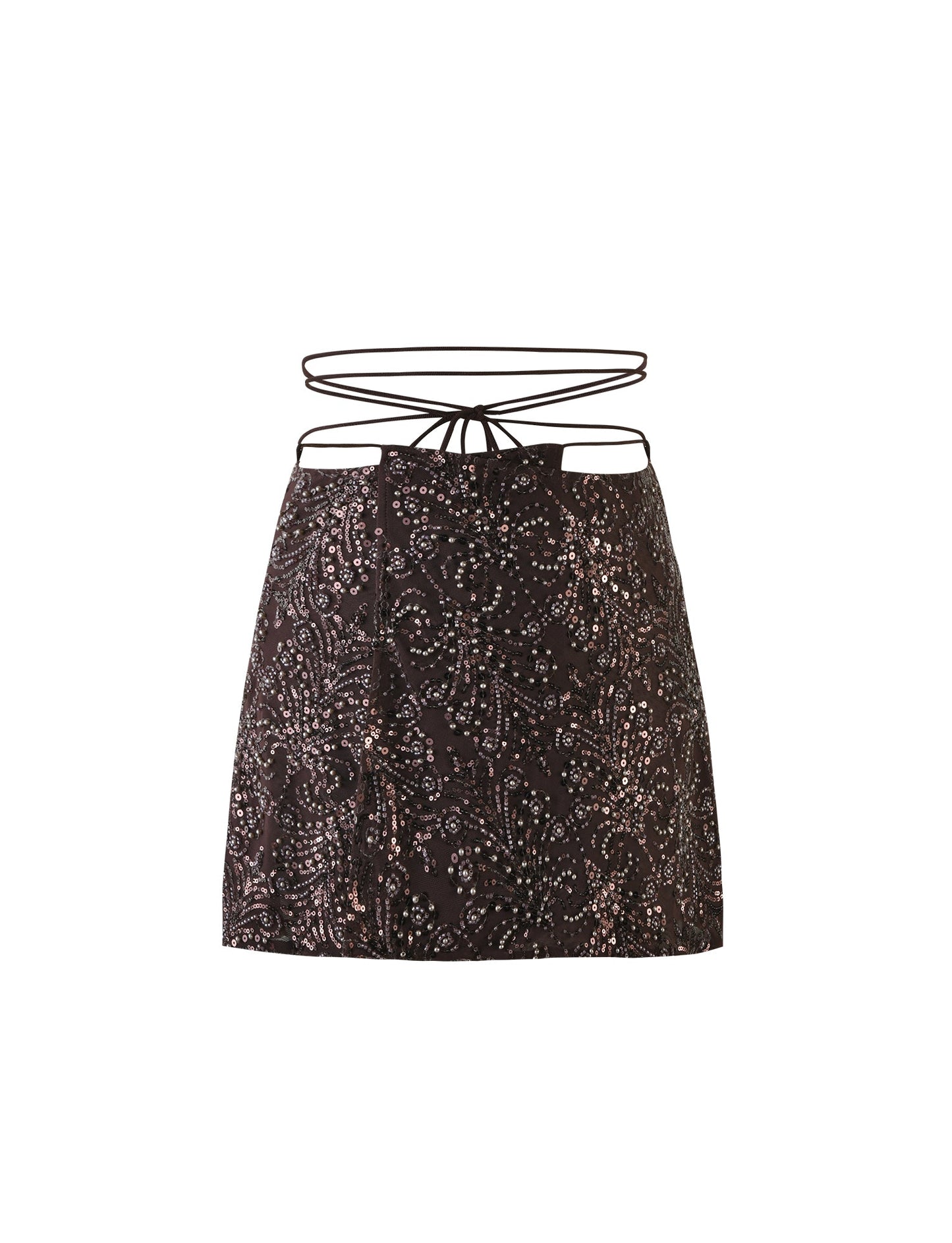 RAINA SKIRT - BROWN : CHOCOLATE